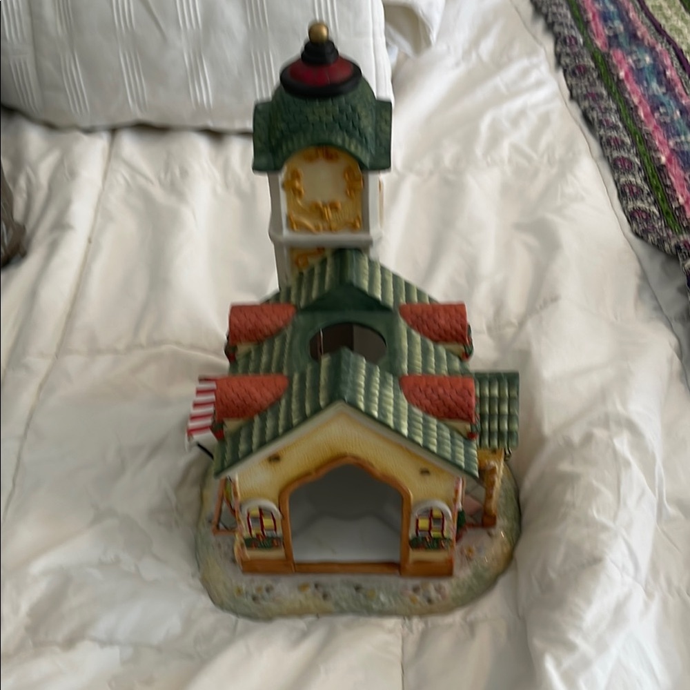PartyLite Multicolor Clock Tower Candle Holder - Picture 7 of 10